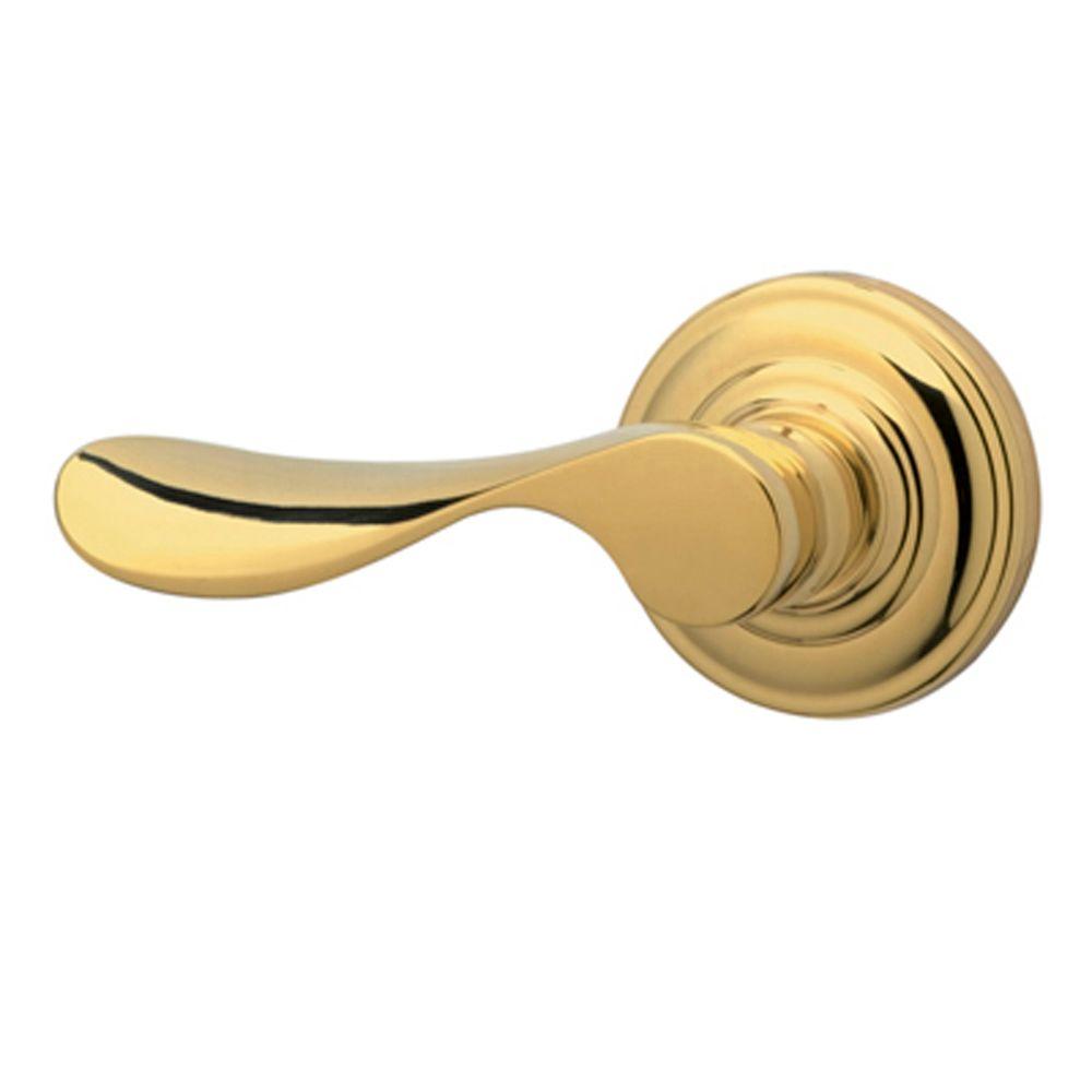 Schlage Champagne Bright Brass Left Handed Dummy Door LeverF170 CHP