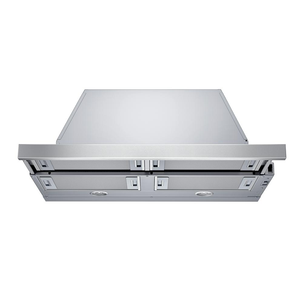 Bosch 500 Series 30 in. Custom Insert Range Hood with Lights in Stainless SteelDHL755BUC The