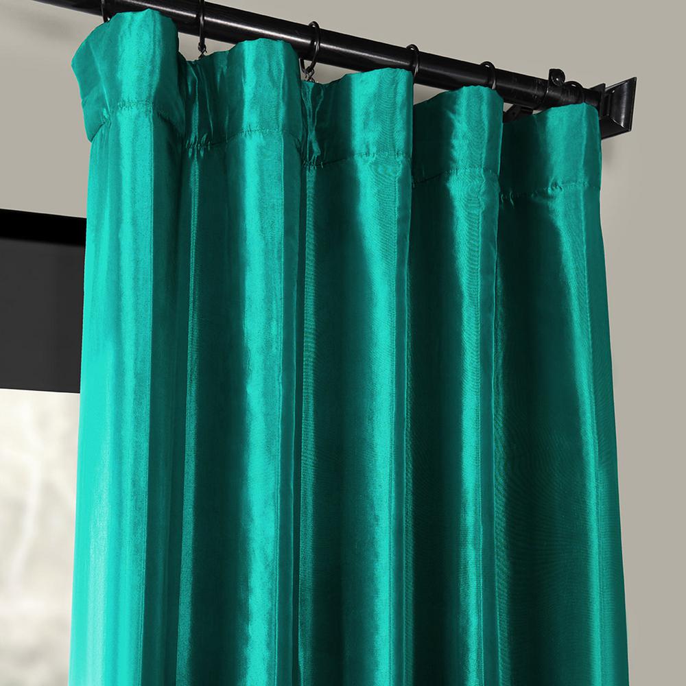 Exclusive Fabrics Furnishings Largo Teal Blue Light Filtering