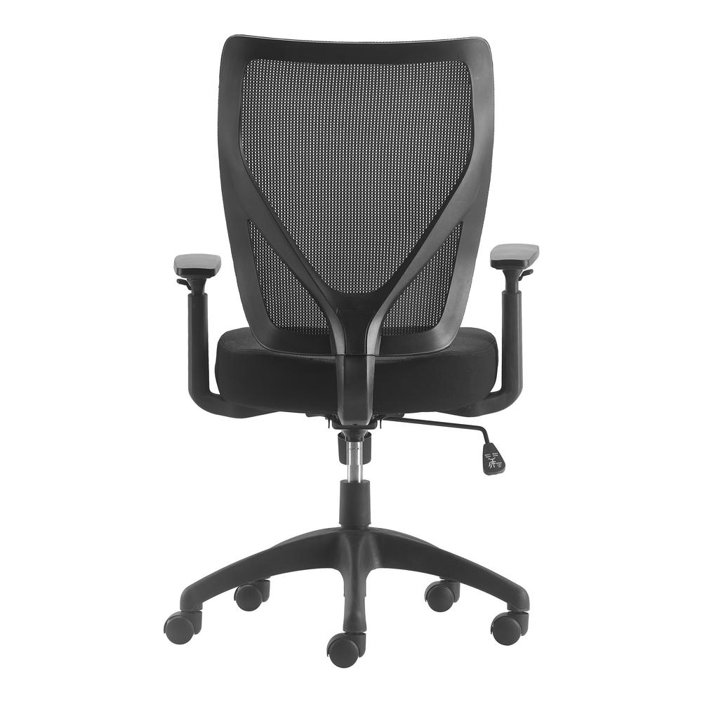 Serta Works Ergonomic Mesh Black Office Chair With Nylon Base Chr10021a The Home Depot