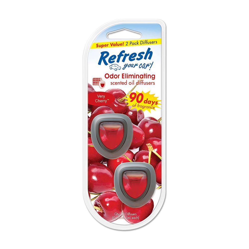 Refresh Your Car Cherry Mini Diffuser (2Pack)09134 The