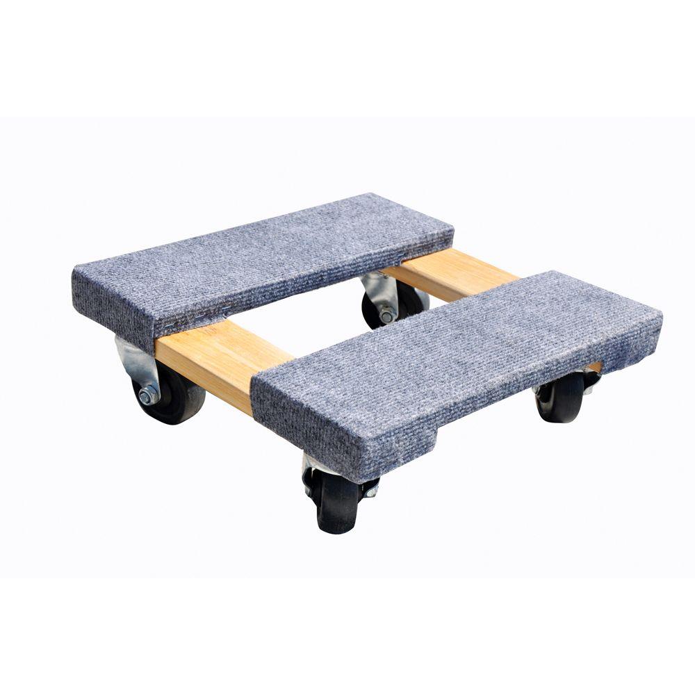 Capacity Ironton Carpeted Mover/'s Dolly 16in.L x 16in.W 1000-Lb