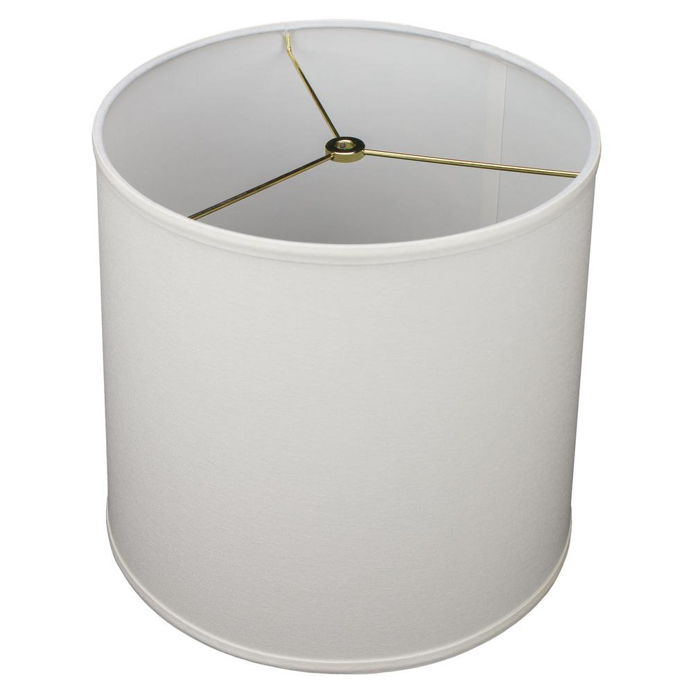 Fenchelshades Com 12 In Top Diameter X 12 In Bottom Diameter X 14 In H Drum Burlap Off White Lamp Shade 12 12 14 W B Off The Home Depot