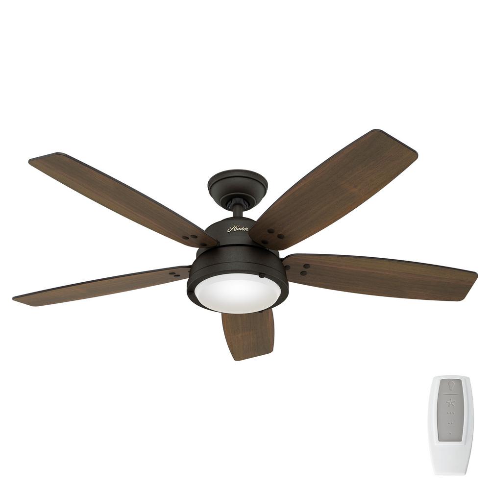 Hunter Channelside 52 In Led Indoor Outdoor Noble Bronze Ceiling Fan With Remote Control 59040 The Home Depot - Outdoor Ceiling Fans With Remote Control And Light Hunter Channelside 52 In Led Indoor Outdoor Noble Bronze Ceiling Fan With Remote Control 59040 The Home Depot - Outdoor Ceiling Fans With Remote Control And Light