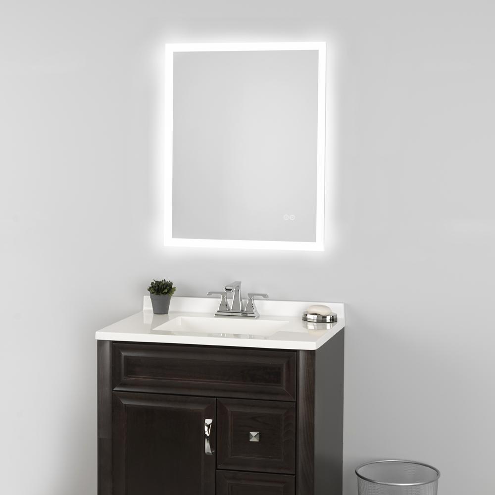 LED Illuminated Bathroom Mirror SensorWeather StationDemister /& Speaker 11