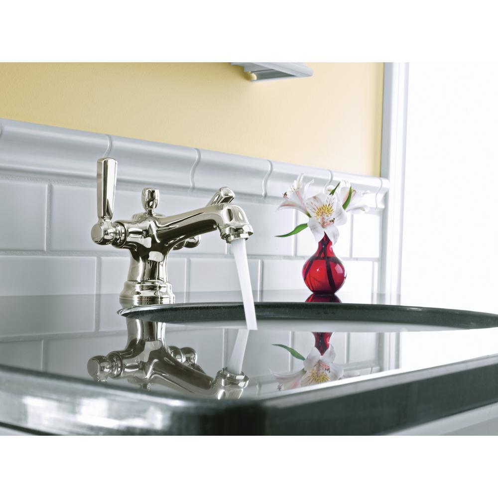 KOHLER Bancroft Single Hole 2 Handle Low Arc Bathroom Faucet in Vibrant