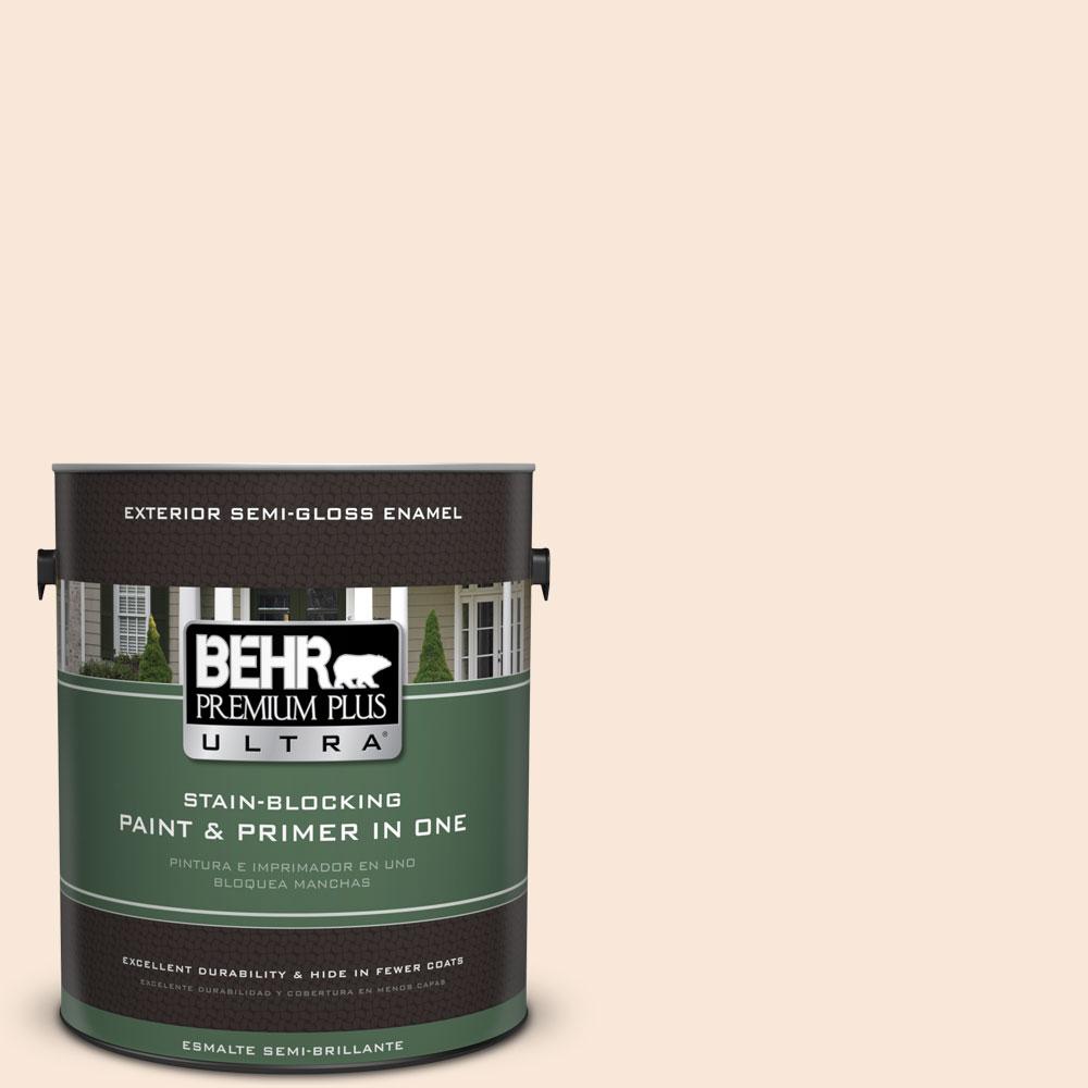 BEHR Premium Plus Ultra 1gal. RDW14 Aria Ivory SemiGloss Enamel