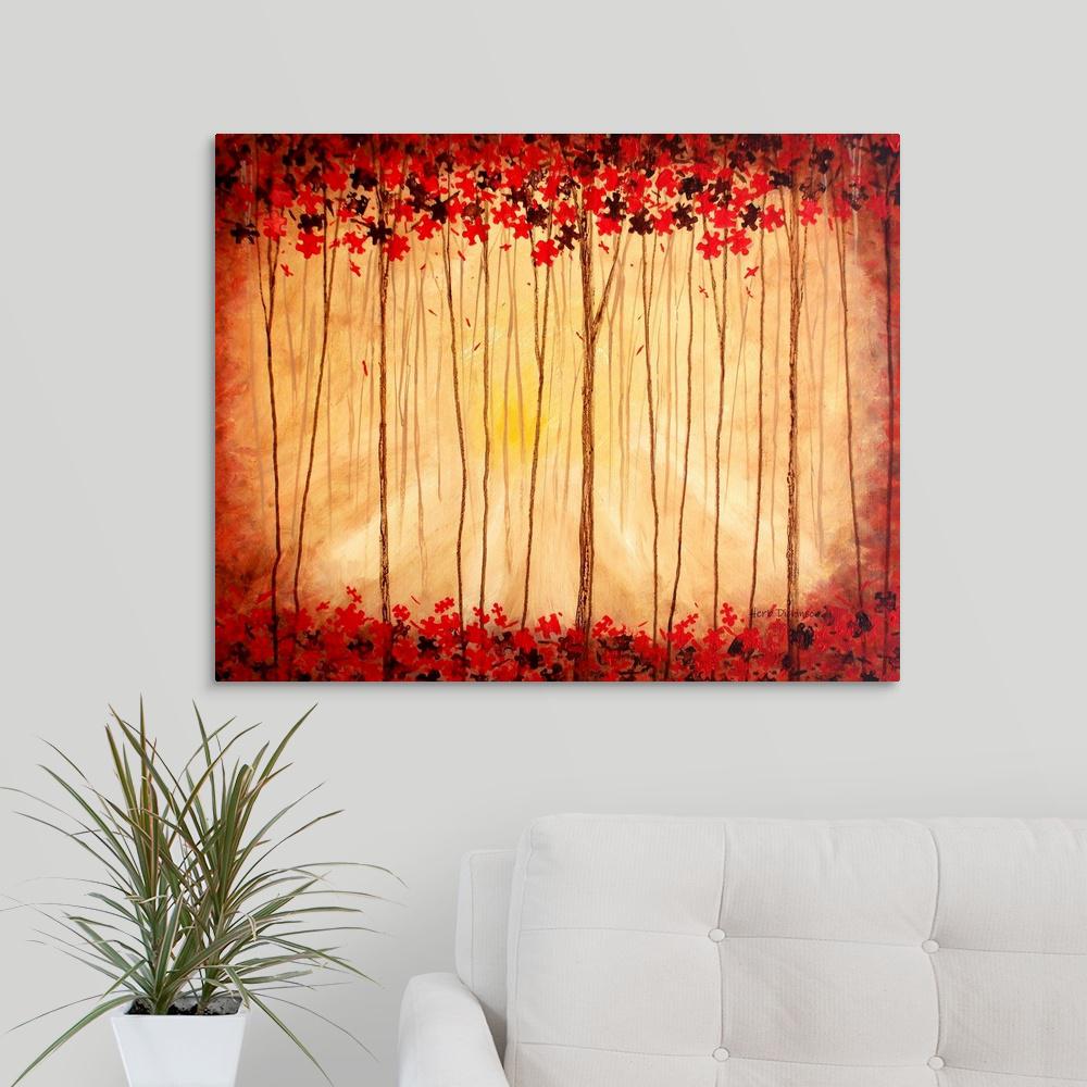 Great Canvas Puzzled Forest By Herb Inson Wall Art Puzzled Forest By Herb Inson Canvas Wall Art