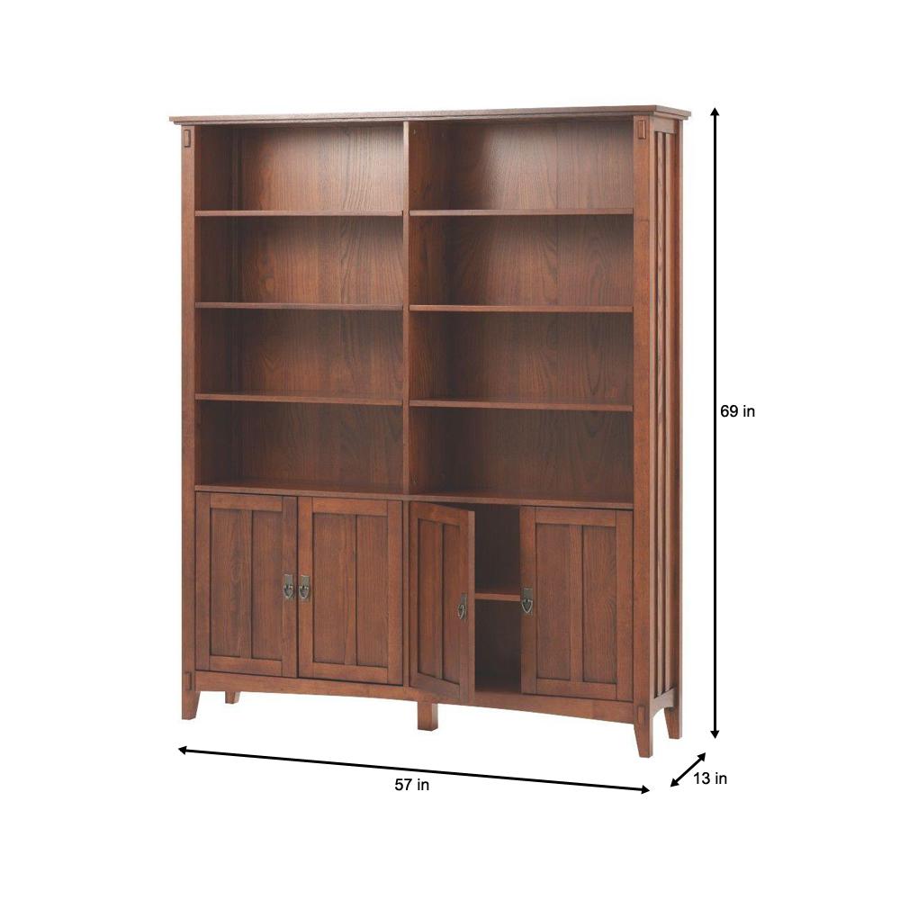 Home Decorators Collection Artisan Um Oak Storage Open Bookcase