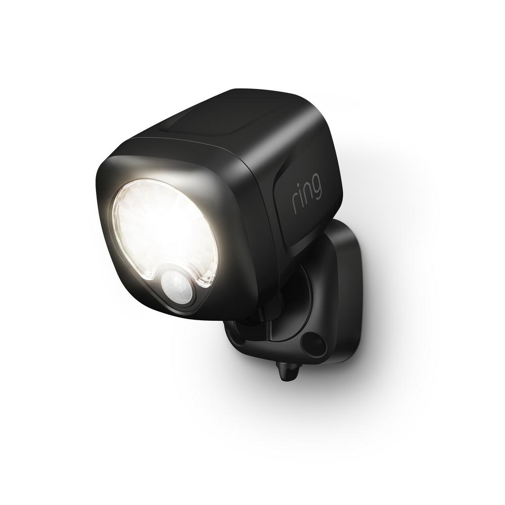 Ring Smart Lighting Black Motion Activated Outdoor ...