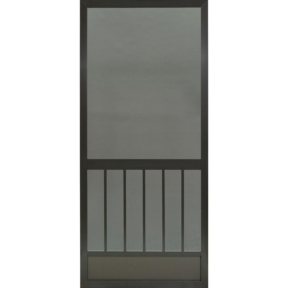 PCA Products 36 in. x 80 in. Westmore Bronze Aluminum Screen DoorA5003680802 The Home Depot