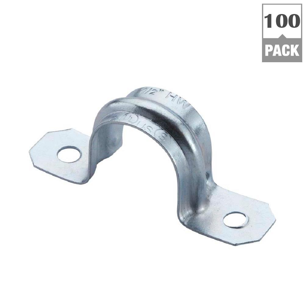 Halex 3/4 in. 2Hole Electrical Metallic Tube (EMT) Straps (100Pack
