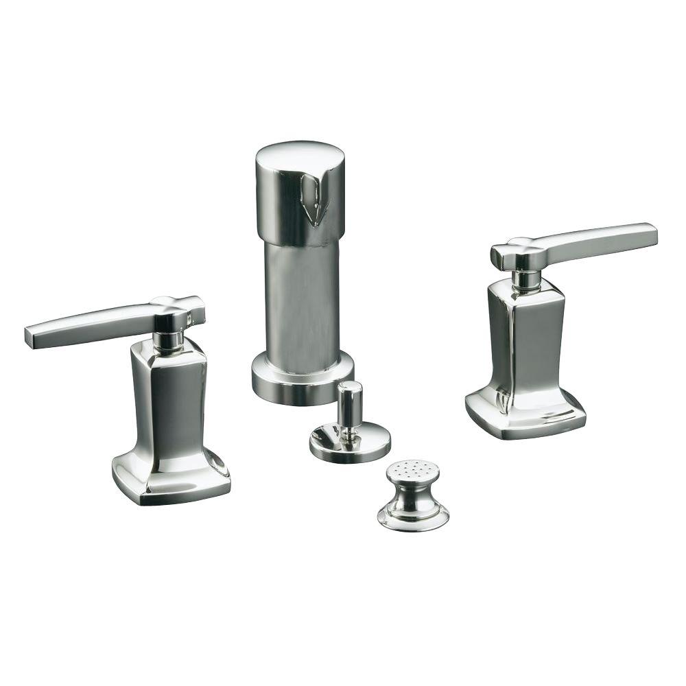 KOHLER Margaux 2Handle Bidet Faucet in Vibrant Polished NickelK16238