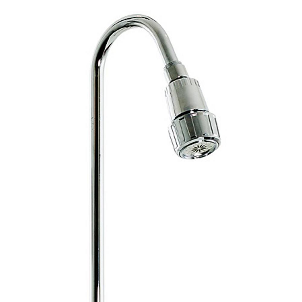 2 Handle 1 Spray Outdoor Exposed Shower Faucet In Chrome Plated