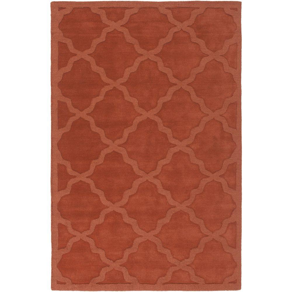 Wool Blend Area Rugs The Home Depot Central Park Abbey Rust 9 Ft X 12 Indoor Area Rug