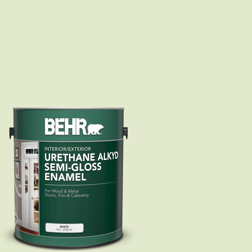 Behr 1 Gal P370 2 Praying Mantis Urethane Alkyd Semi Gloss Enamel P370 2 Praying Mantis Urethane Alkyd Semi Gloss Enamel