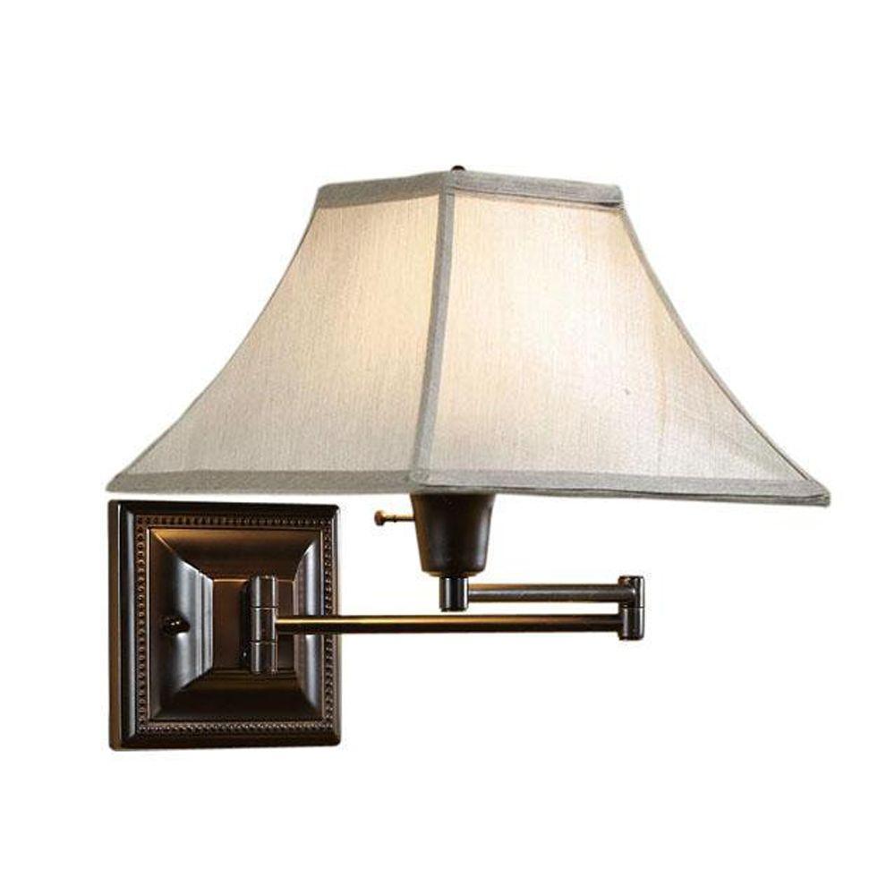 Home Decorators Collection Kingston 1 Light White Swing Arm Pin Up Home Decorators Collection Kingston 1 Light White Swing Arm Pin Up Lamp 2846250410 The Depot