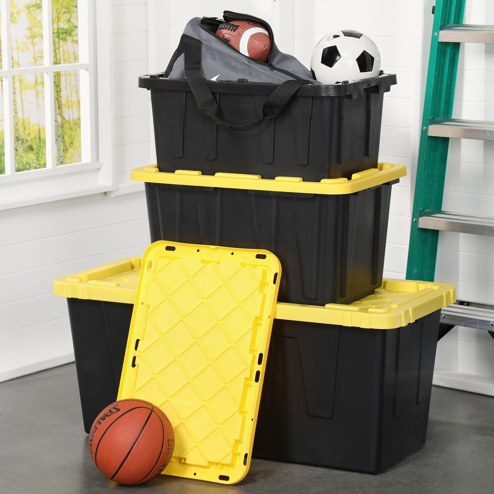 77 Gallon Home Depot Tote Bins HDX 77 Tough Storage Tote With