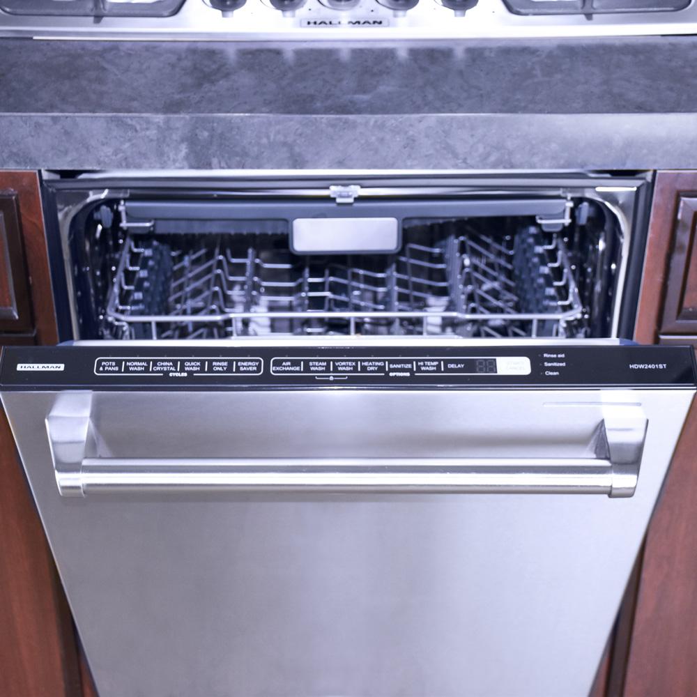 Hallman Top Control Tall Tub Dishwasher in Stainless Steel with Steel