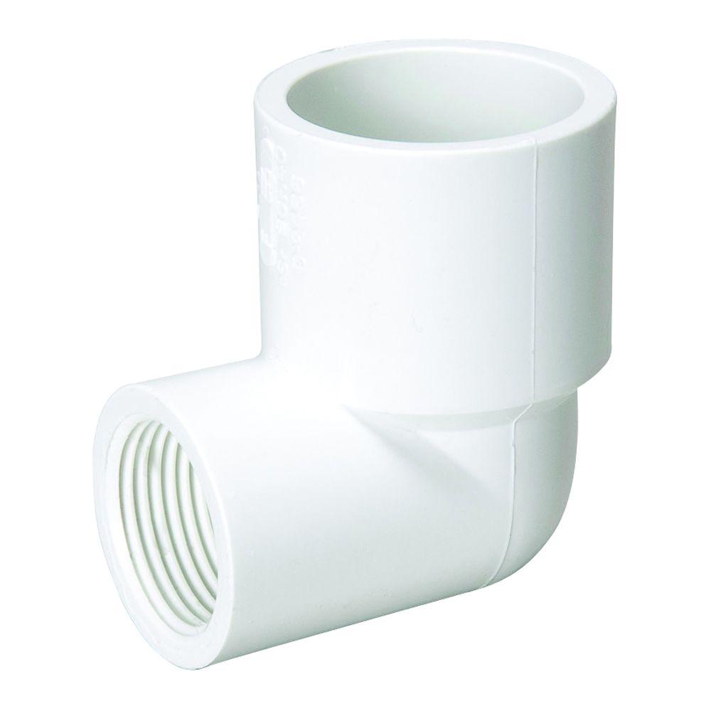 Mueller Streamline 3/4 in. x 1/2 in. Sch. 40 PVC 90-Degree Slip x FIPT ...