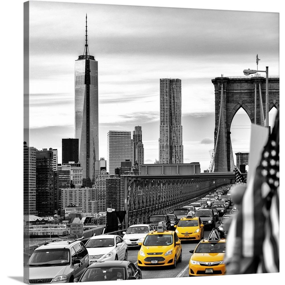 Greatbigcanvas New York City Yellow Taxis By Philippe