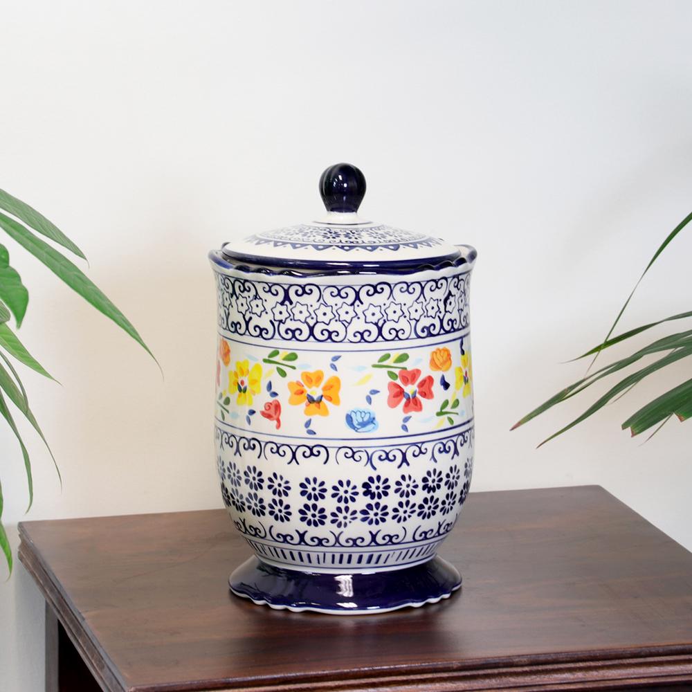 GIBSON elite Luxembourg Stoneware Canister with Lid985105487M The