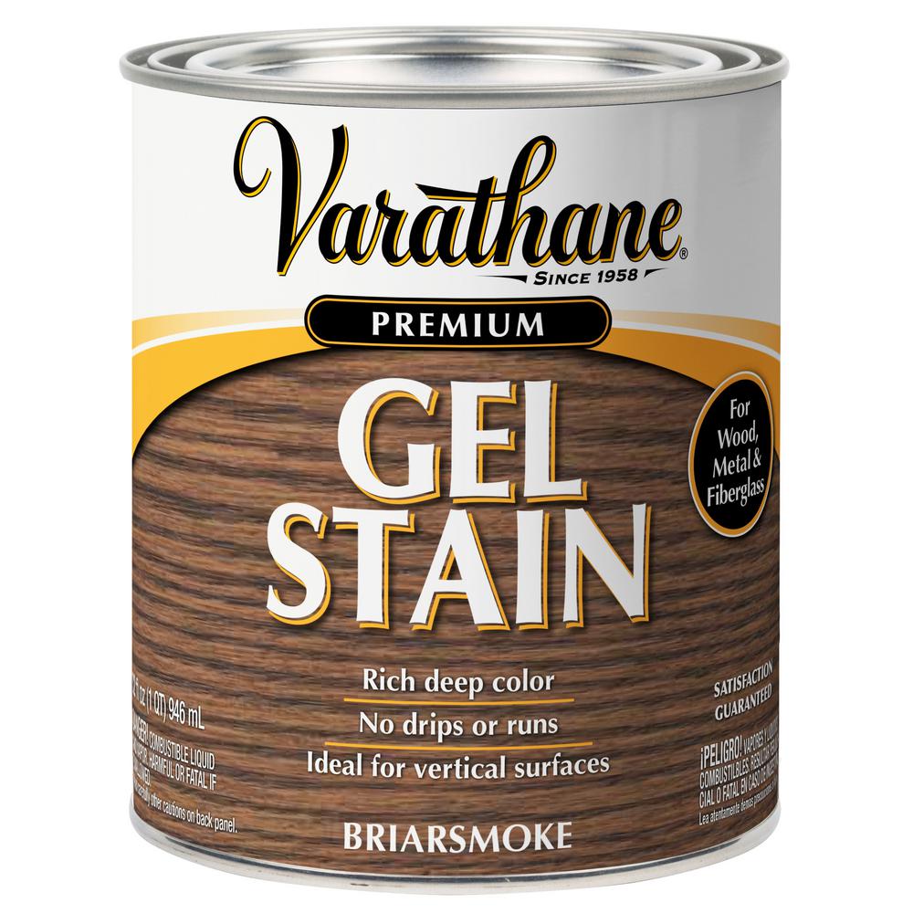 Varathane 1 Qt. Briarsmoke Semi-Transparent Wood Interior Gel Stain (2 ...