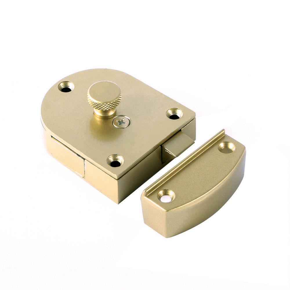 Brass Look Secret Gate Latch 989 Spr Br The Home Depot