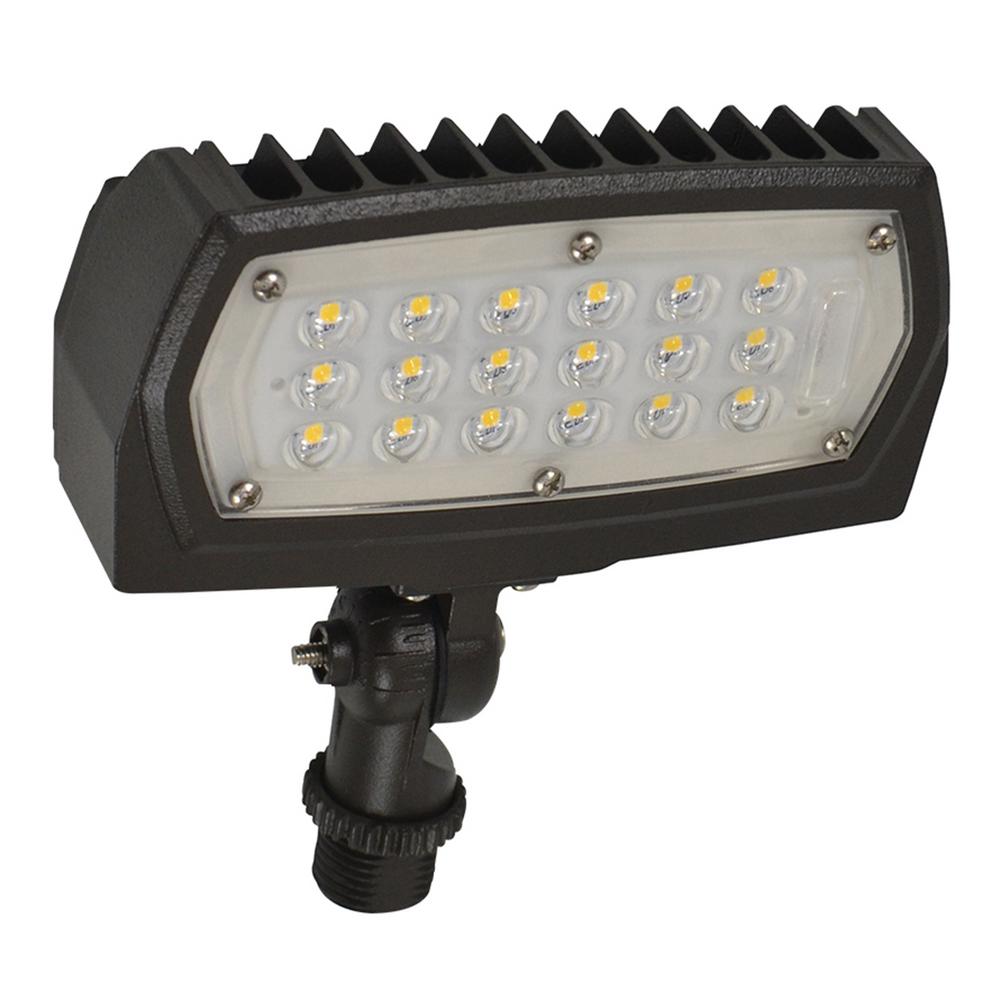 Landscape Flood Lights Lighting The Home Depot 12 Watt Bronze Outdoor Integrated Led Small Landscape Flood Light