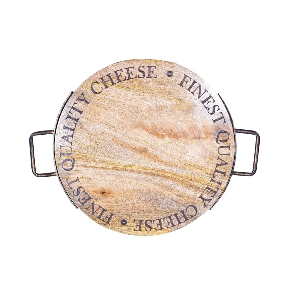 Home Essentials Beyond 20 In Wood Cheese Board With Metal Handle Home Essentials Beyond 20 In Wood Cheese Board With Metal Handle 75658 The Depot