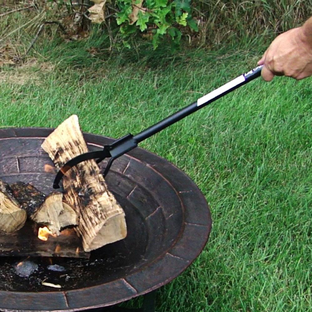 Sunnydaze Decor 36 In Spring Loaded Firewood Log Grabber Claw Sm