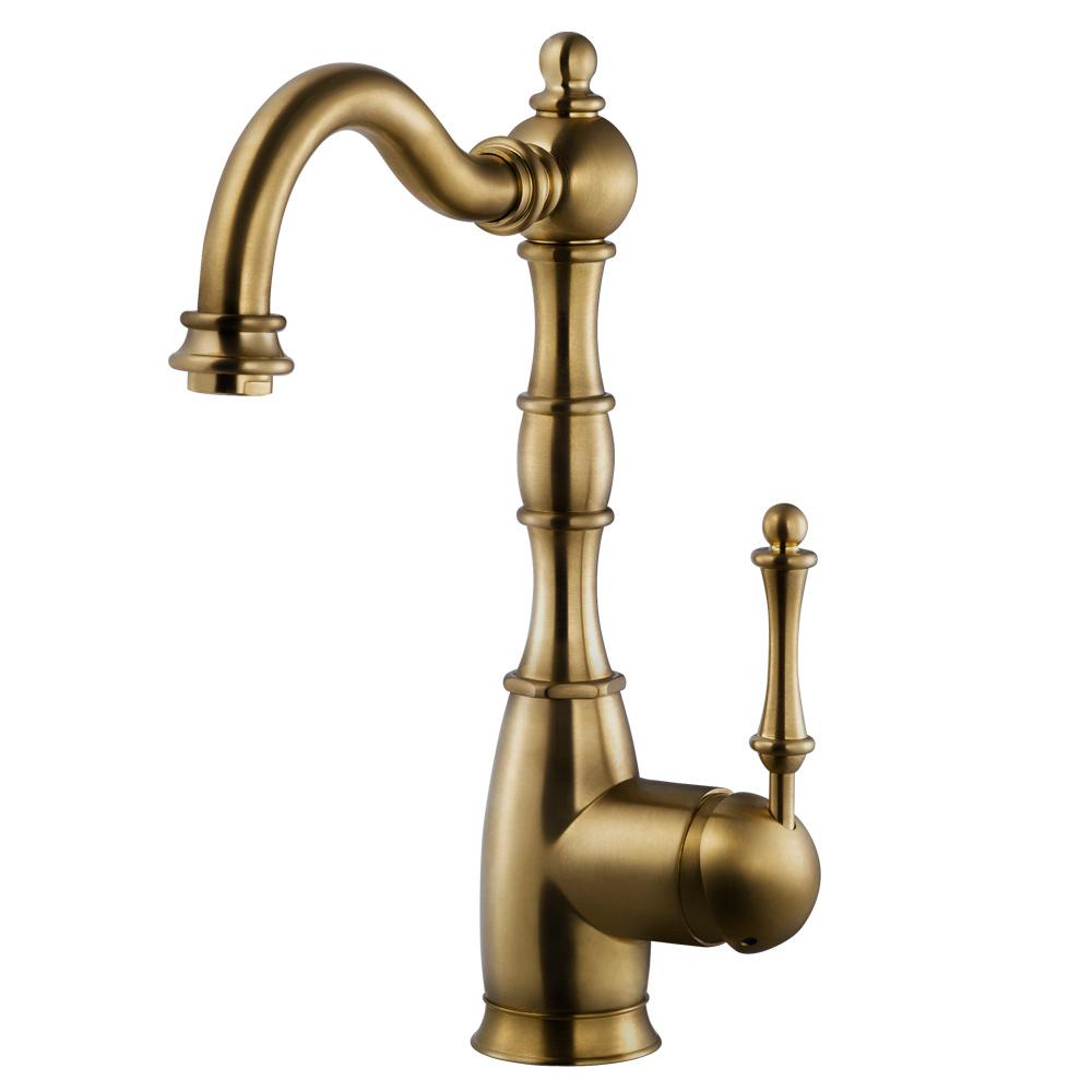 Houzer Regal Traditional Single Handle Standard Kitchen Faucet Houzer Regal Traditional Single Handle Standard Kitchen Faucet Withceradox Technology In Antique Br