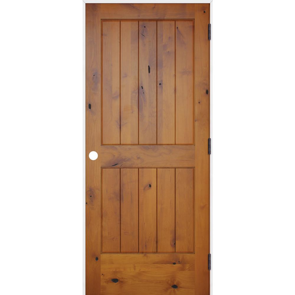 Pacific Entries 36 In X 80 In Rustic Prefinished 2 Panel V