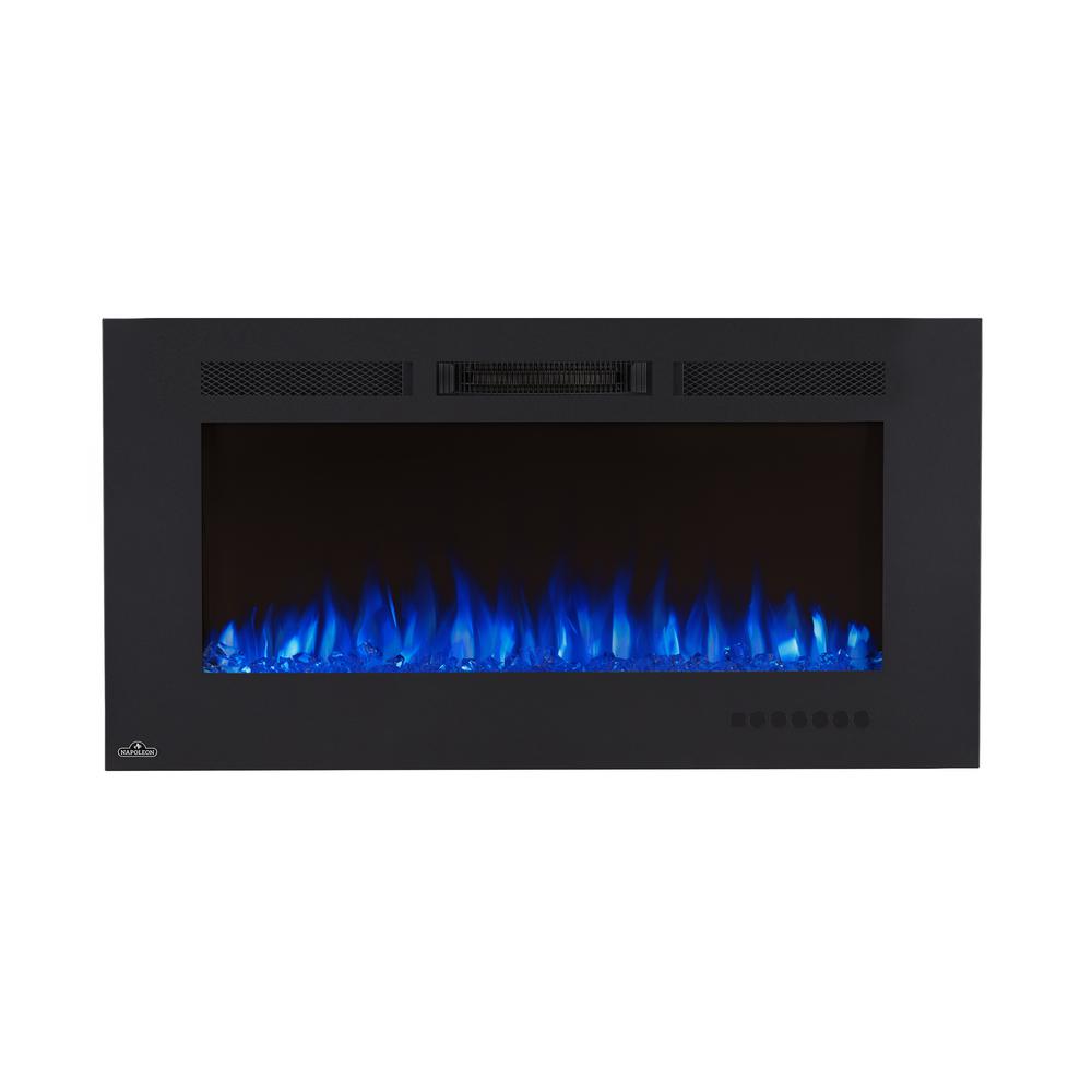 Napoleon Allure Phantom 42 In Wall Mount Electric Fireplace With Mesh Screen