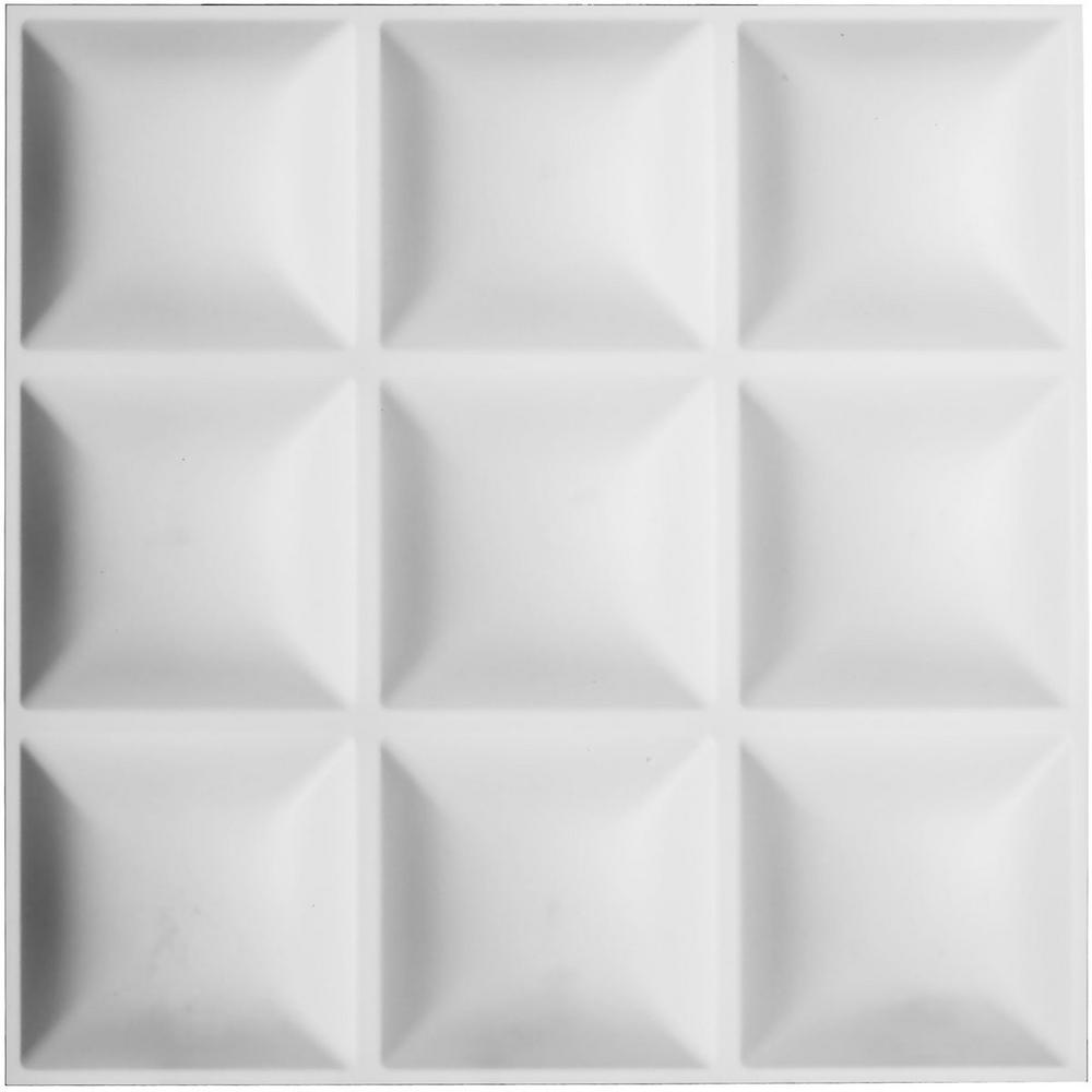 EUCATILE 3/16 In. X 32 In. X 48 In. White True Bead Wainscot Panel-975 ...