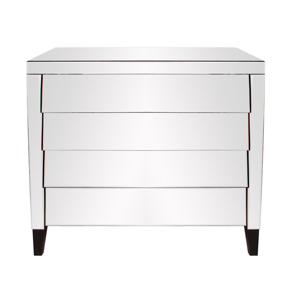 Osaka 4 Drawer Mirrored Dresser