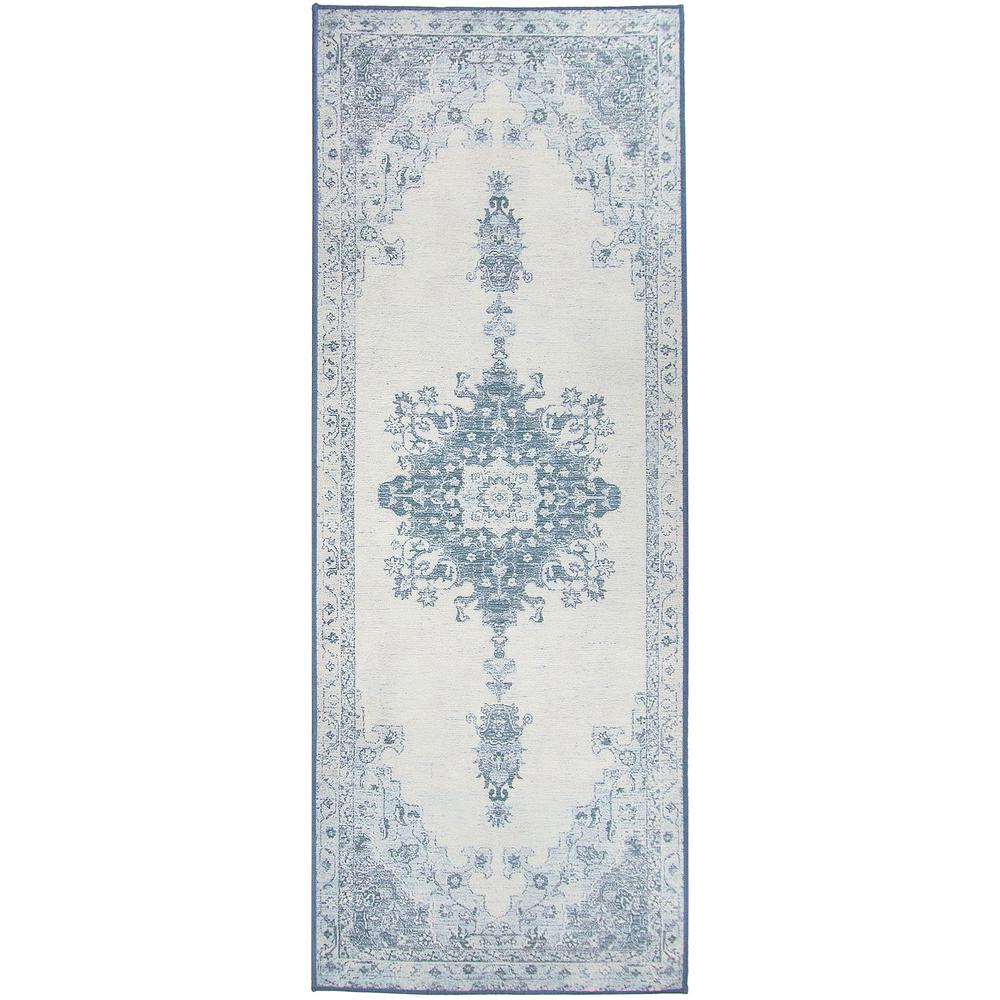 Ruggable Washable Parisa Blue 2 5 Ft X 7 Stain Resistant Runner Rug Ruggable Washable Parisa Blue 2 5 Ft X 7 Stain Resistant Runner Rug