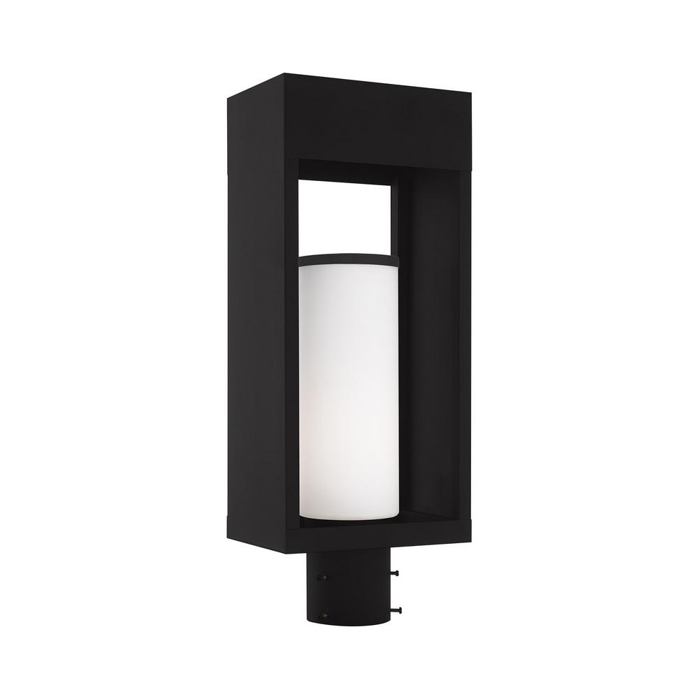 Livex Lighting Bleecker Medium 1 Light Black Outdoor Post Top Bleecker Medium 1 Light Black Outdoor Post Top Lantern