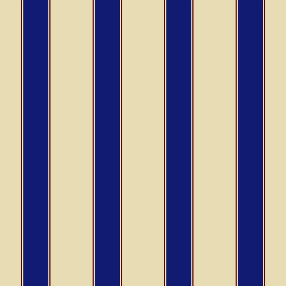 Falkirk Ophia Navy Blue, Beige Stripes Vinyl Peelable Wallpaper (Covers ...