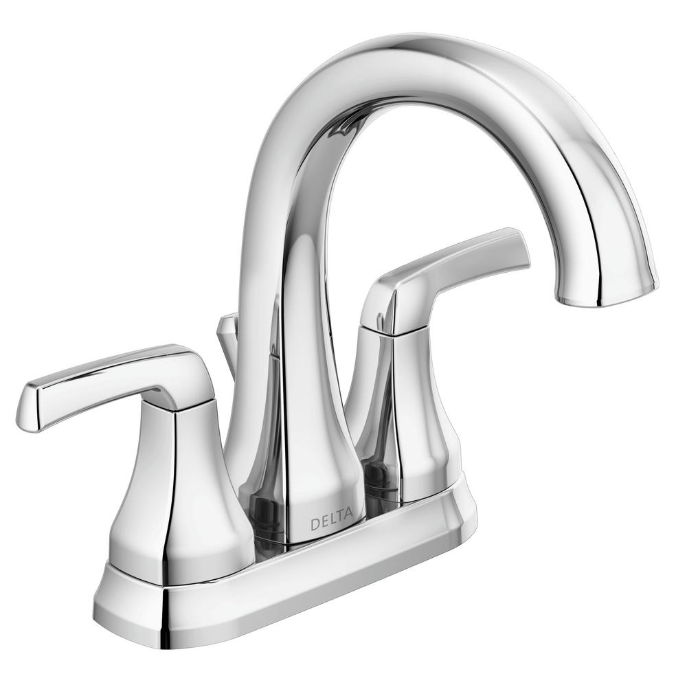 Delta Portwood 4 in. Centerset 2Handle Bathroom Faucet in Chrome