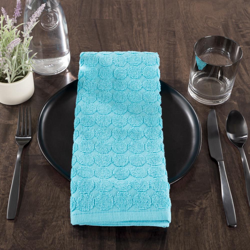 turquoise kitchen towels