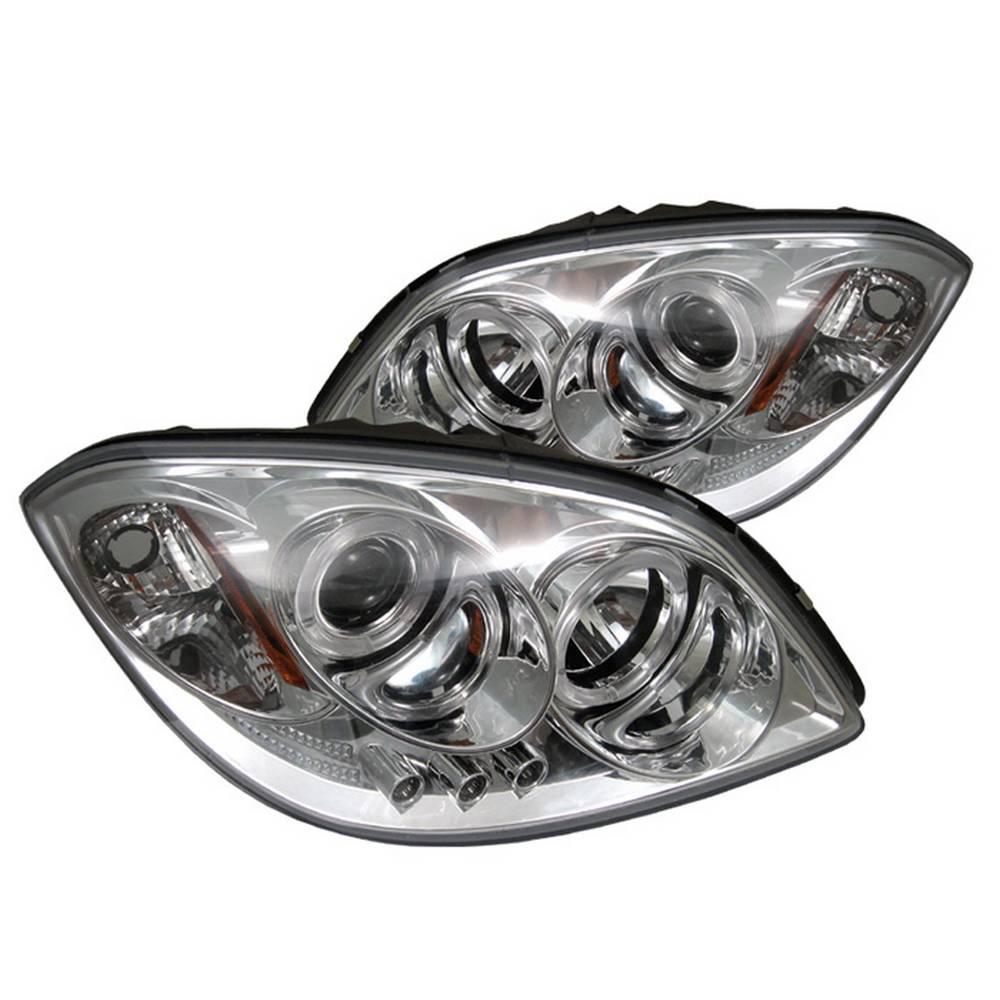 05-10 Cobalt 05-06 Pursuit//07-09 G5 Chrome Halo LED Projector Headlights