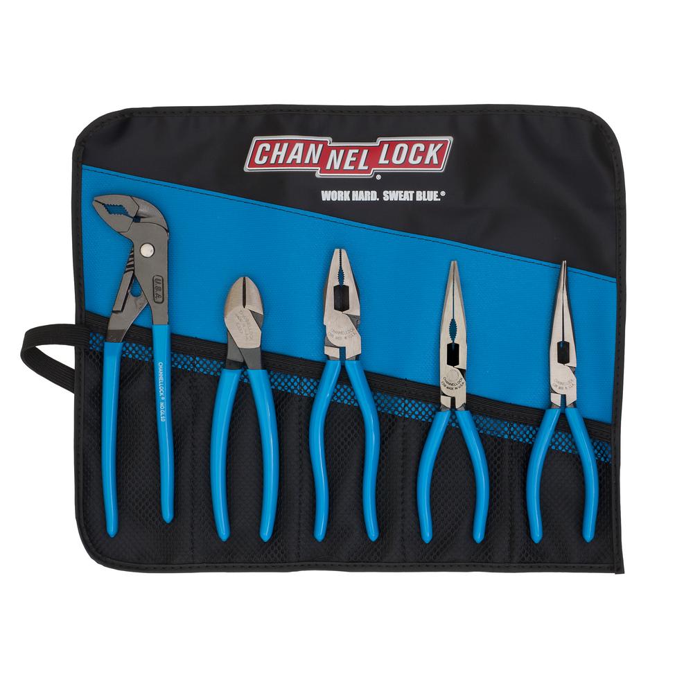 Channellock E SERIES High Leverage Plier Set with XLT Technology (5