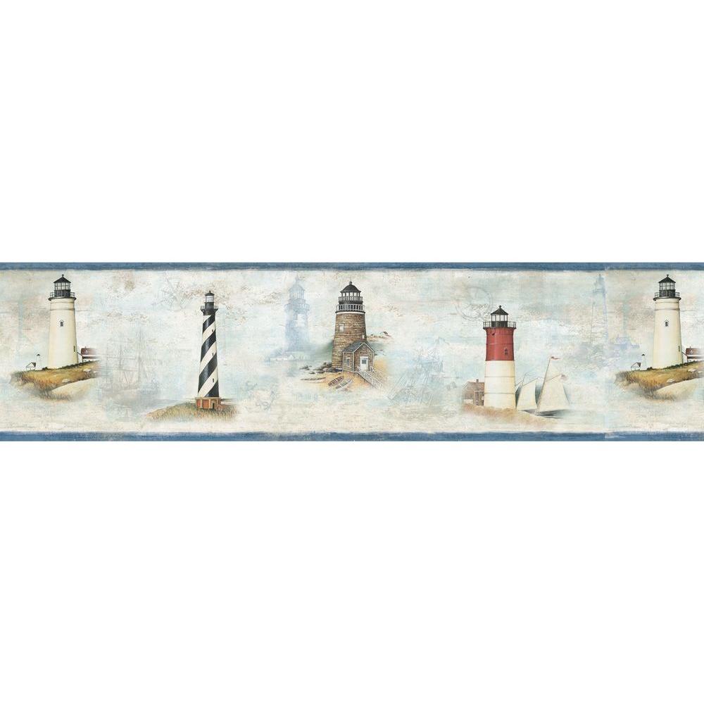 Chesapeake Chapin Sunset Waters Wallpaper Border DLR53502B The Home Depot