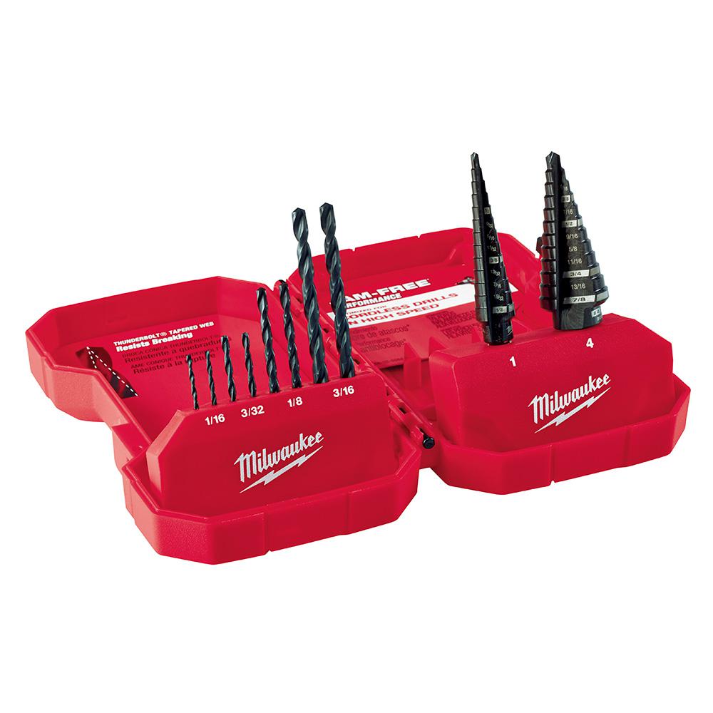 MILWAUKEE Step Drill Bit Set (10-Piece)Faster Cutting Heavy Duty ...