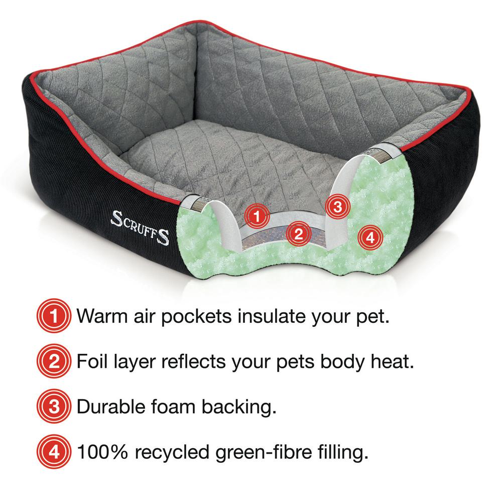 Grey Polyester Dog Box Bed-BED 