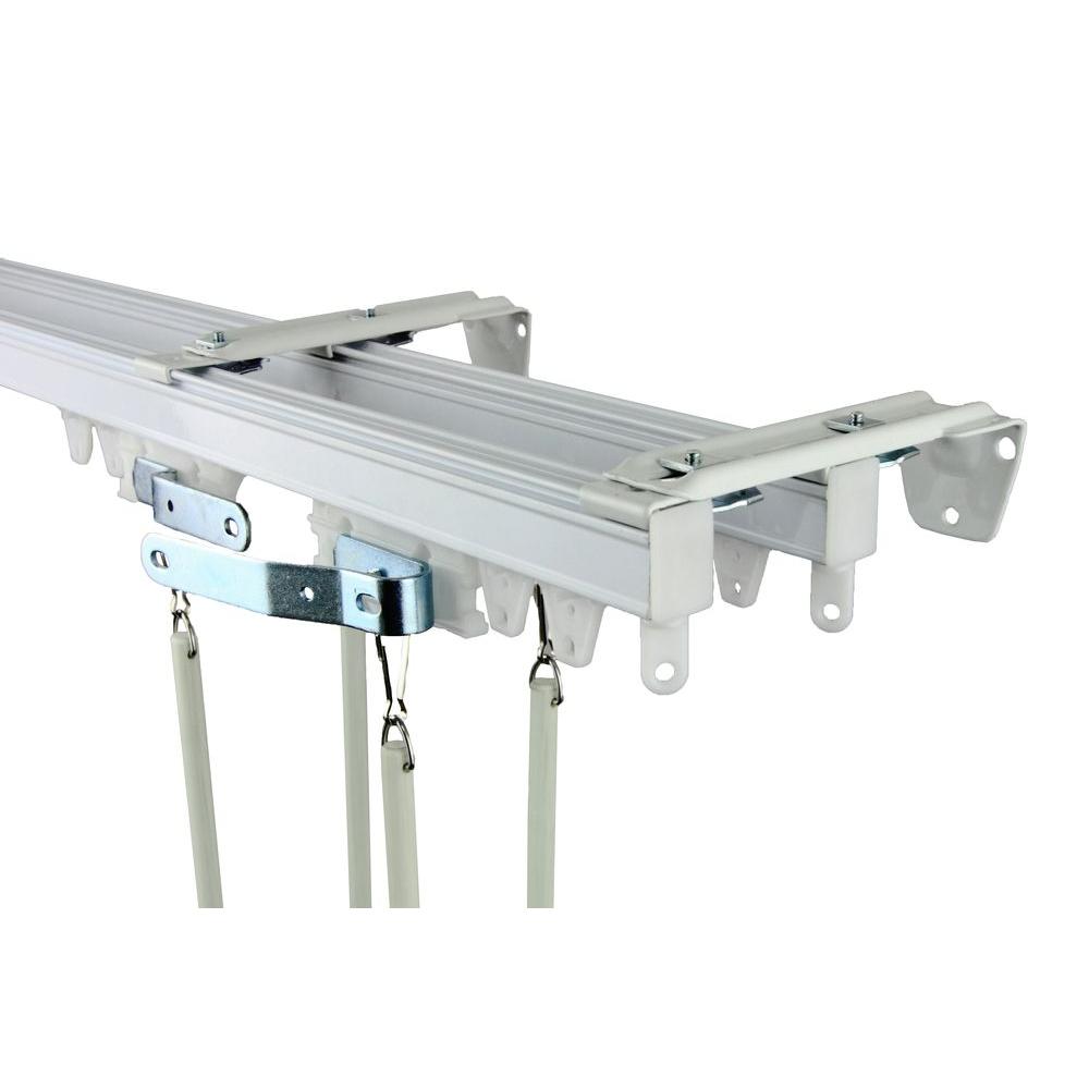 Rod Desyne 120 In Commercial Wall Ceiling Double Track Kit Tk10w
