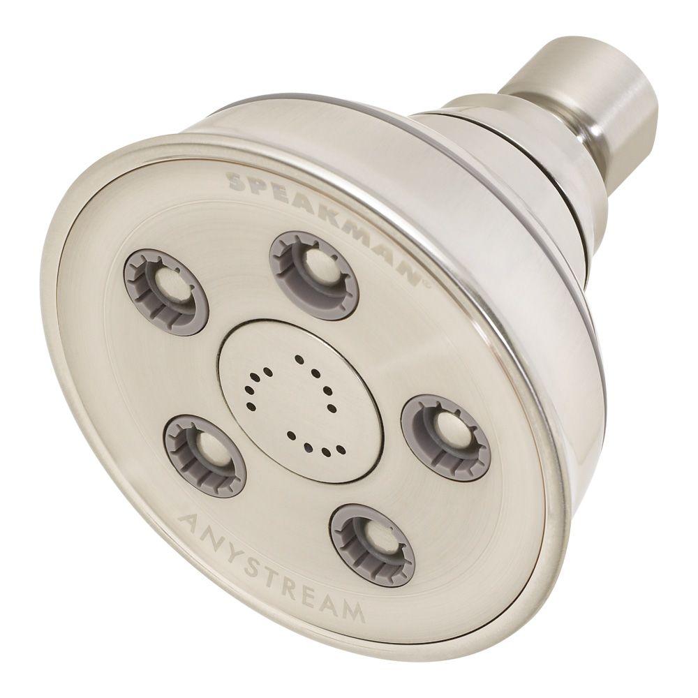 Speakman Anystream Caspian 3Spray 3.75 in. Fixed Showerhead in Brushed