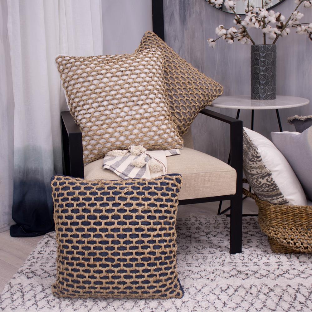 Whites Throw Pillows Home Decor The Depot Jada White Decorative Pillow