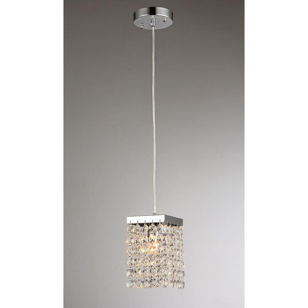 Jehra Chrome Indoor Square Shaped Crystal Chandelier With Shade Jehra Chrome Indoor Square Shaped